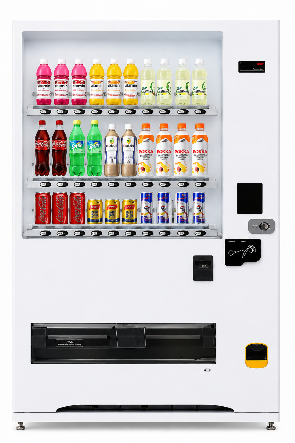 Cold PET and canned drink vending machine