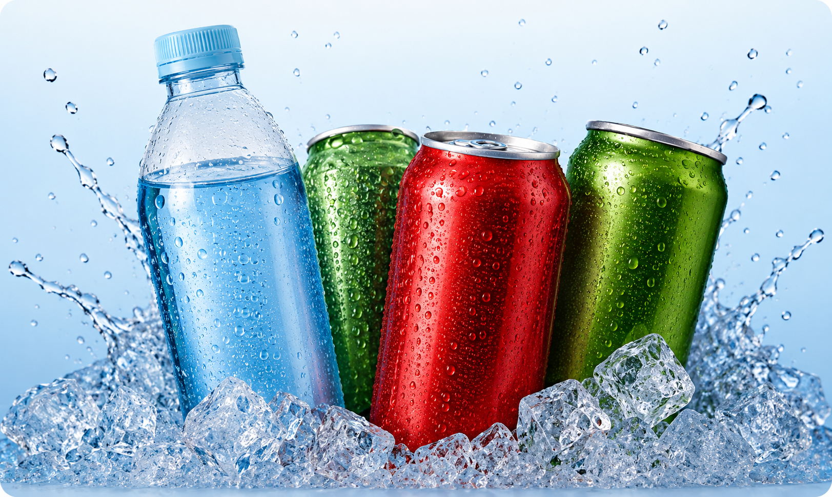 Cold drinks vending selection
